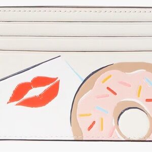 Kate Spade Coffee Donut Small card holder